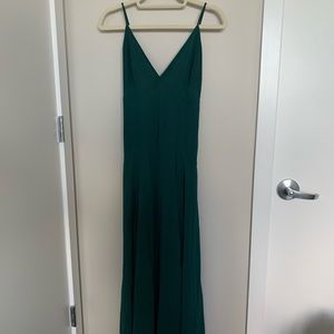 Maxi emerald green dress from Lulus